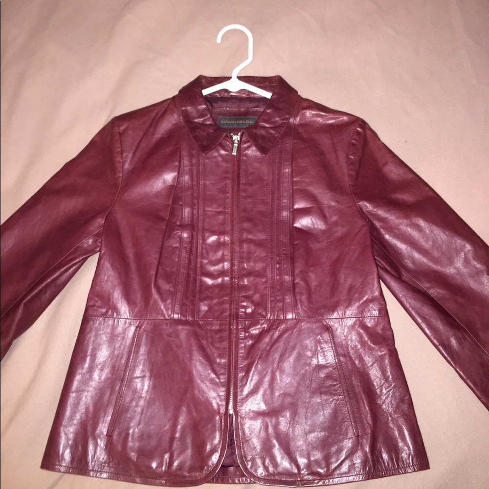Banana republic leather jacket